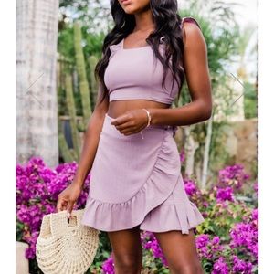 Pink Lily Meant to Be Two Piece Set